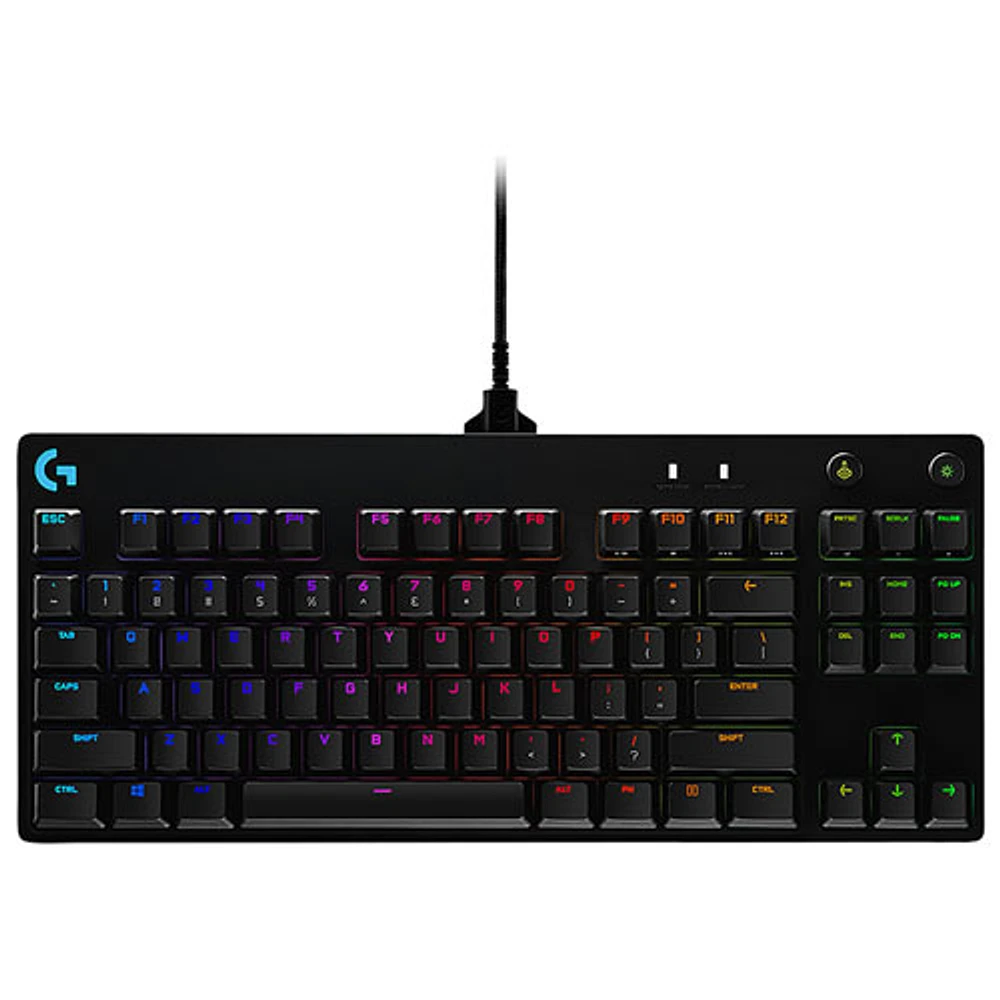 Logitech G Pro Backlit Mechanical GX Blue Clicky Gaming Keyboard