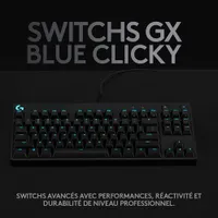 Logitech G Pro Backlit Mechanical GX Blue Clicky Gaming Keyboard