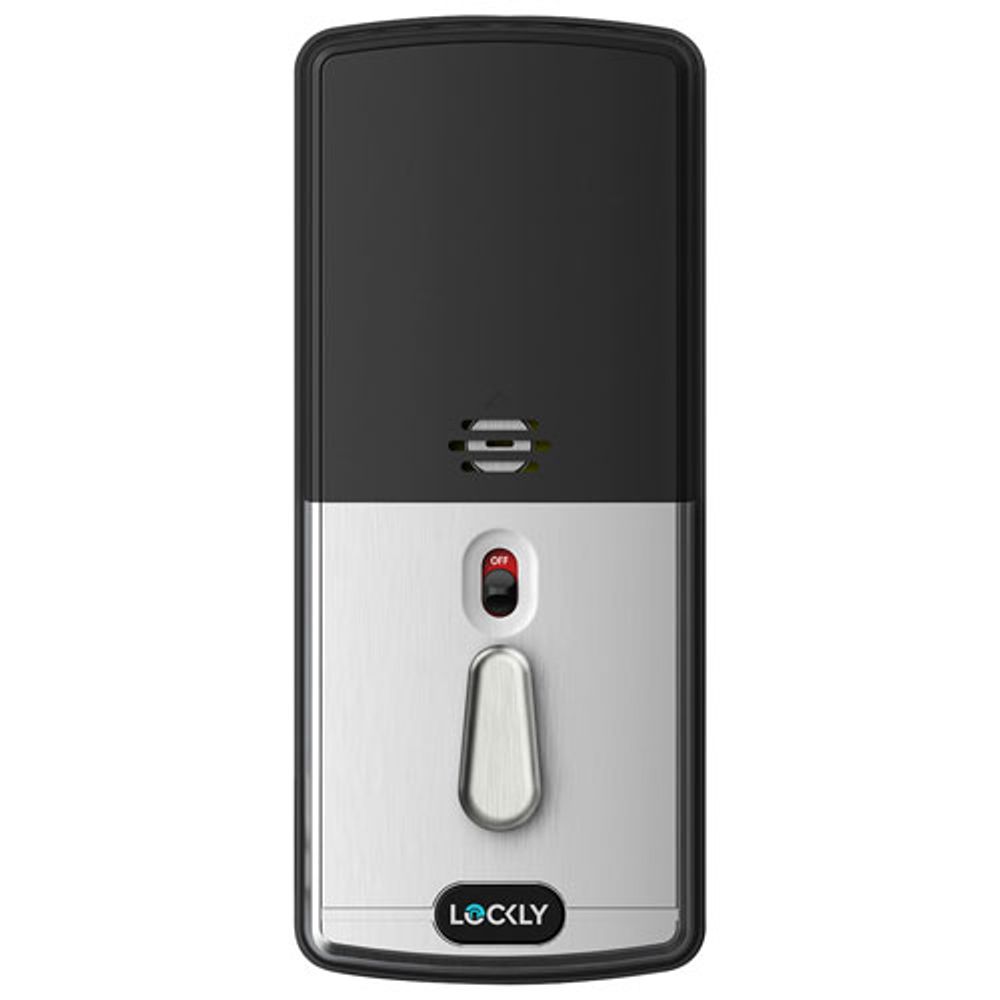 Lockly Secure Plus Fingerprint Bluetooth Deadbolt Smart Lock - Satin Nickel - Only at Best Buy