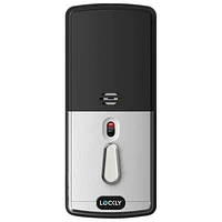 Serrure intel. pêne dormant/lect. empreint. Bluetooth Secure Plus Lockly - Nickel satiné - Excl. BBY