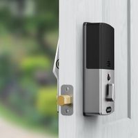 Lockly Secure Plus Fingerprint Bluetooth Deadbolt Smart Lock - Satin Nickel - Only at Best Buy