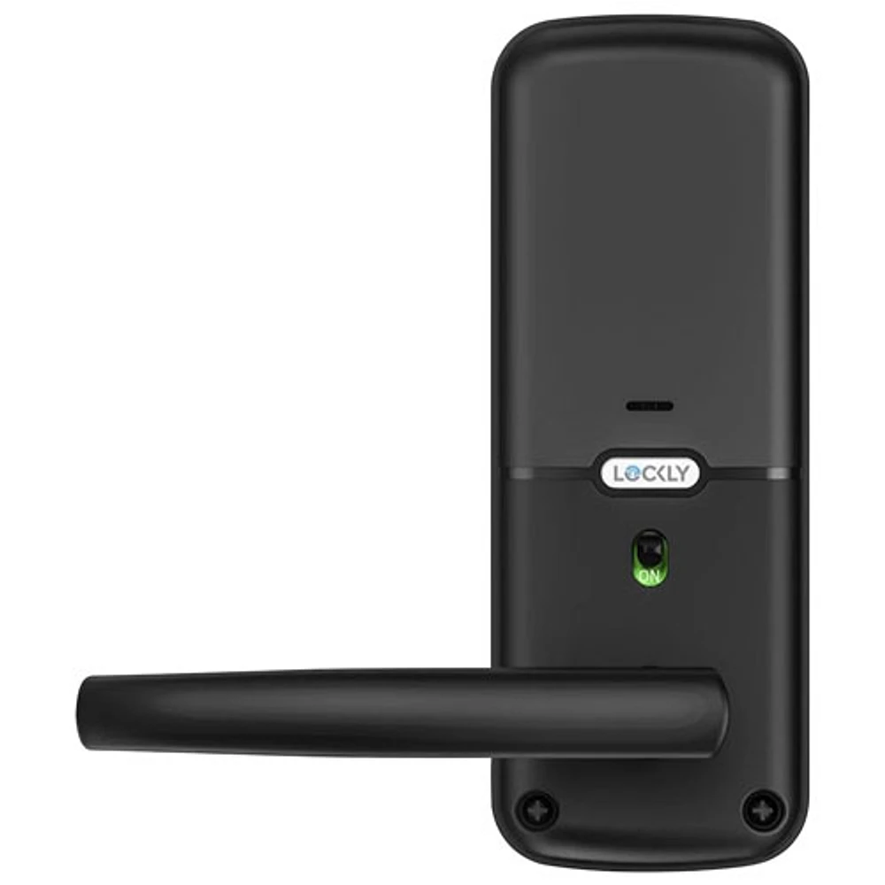 Lockly Secure Plus Fingerprint Bluetooth Latch Smart Lock - Matte Black