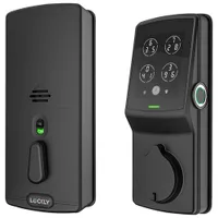 Lockly Secure Pro Fingerprint Wi-Fi Deadbolt Smart Lock - Matte Black - Only at Best Buy