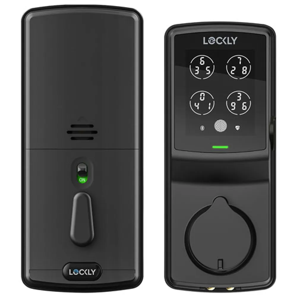 Lockly Secure Pro Fingerprint Wi-Fi Deadbolt Smart Lock - Matte Black - Only at Best Buy