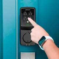 Serrure intel. à pêne dormant/lecteur d'empreintes Wi-Fi Secure Pro de Lockly - Noir mat - Excl. BBY