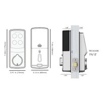 Lockly Secure Pro Fingerprint Wi-Fi Deadbolt Smart Lock - Satin Nickel - Only at Best Buy