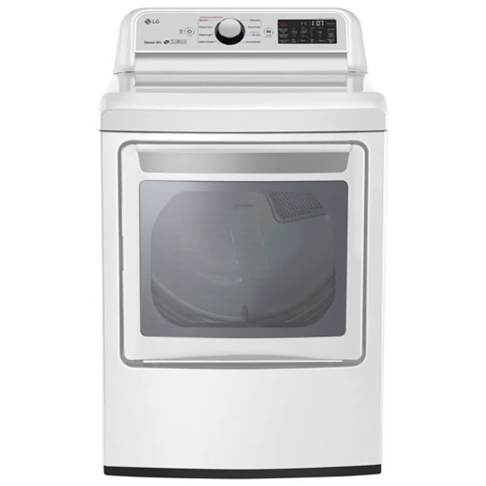 LG 7.3 Cu. Ft. Electric Dryer (DLEX7250W) - White - Open Box - Scratch & Dent