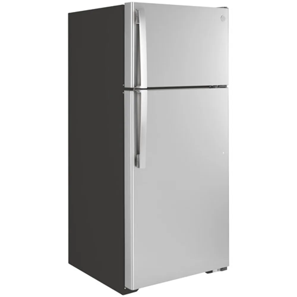 GE 28" 16.6 Cu. Ft. Top Freezer Refrigerator (GTE17GSNRSS) - Stainless Steel