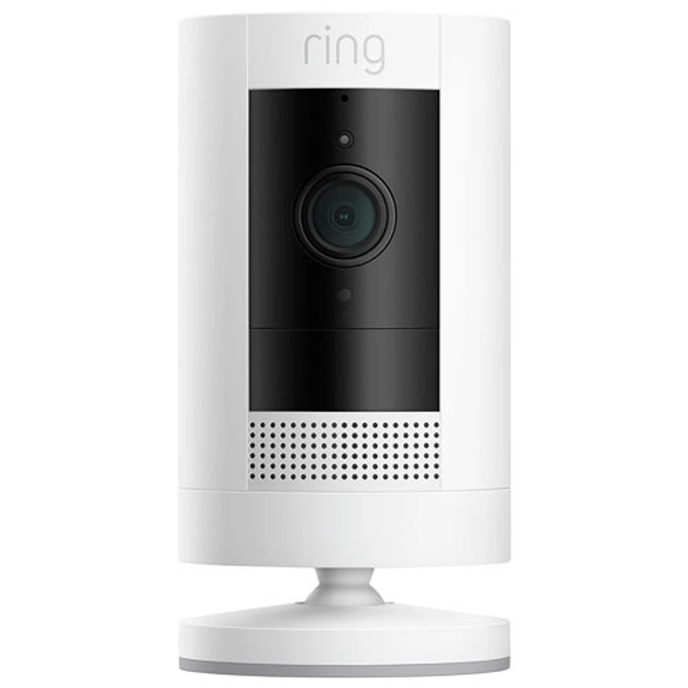 Caméra IP HD 1080p sans fil intérieure/extérieure Stick Up de Ring - Blanc