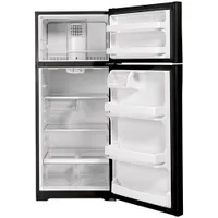 GE 28" 16.6 Cu. Ft. Top Freezer Refrigerator (GTE17GTNRBB) - Black