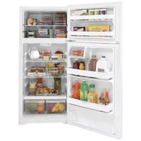 GE 28" 16.6 Cu. Ft. Top Freezer Refrigerator (GTE17DTNRWW) - White