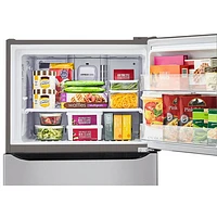 LG 30" 20.2 Cu. Ft. Top Freezer Refrigerator with LED Lighting (LTCS20020S) - Stainless Steel