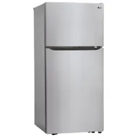 LG 30" 20.2 Cu. Ft. Top Freezer Refrigerator with LED Lighting (LTCS20020S) - Stainless Steel