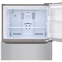 LG 30" 20.2 Cu. Ft. Top Freezer Refrigerator with LED Lighting (LTCS20020S) - Stainless Steel