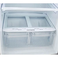 LG 30" 20.2 Cu. Ft. Top Freezer Refrigerator with LED Lighting (LTCS20020S) - Stainless Steel