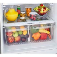 LG 30" 20.2 Cu. Ft. Top Freezer Refrigerator with LED Lighting (LTCS20020S) - Stainless Steel