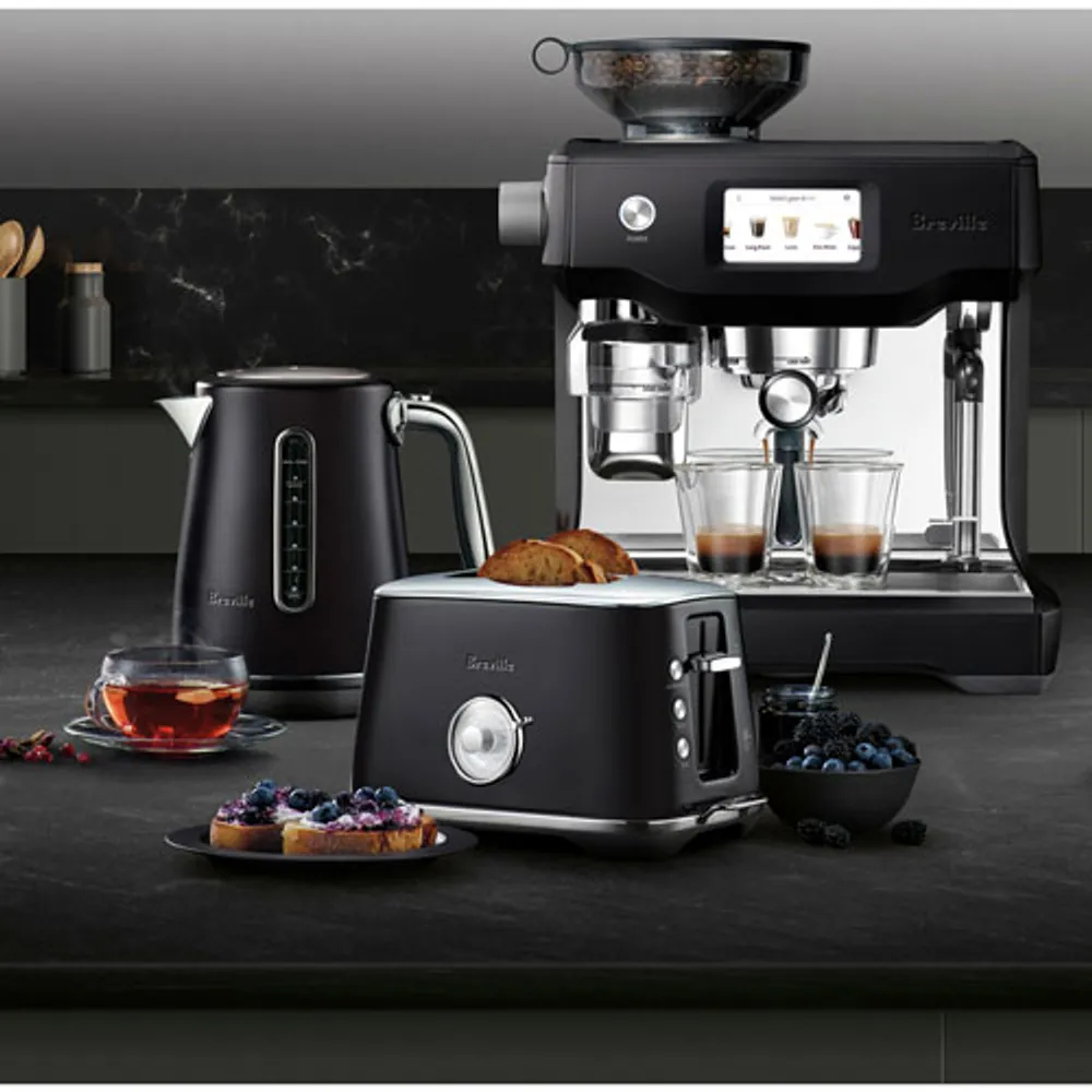 Breville Barista Touch Automatic Espresso Machine with Frother & Coffee Grinder - Black Truffle