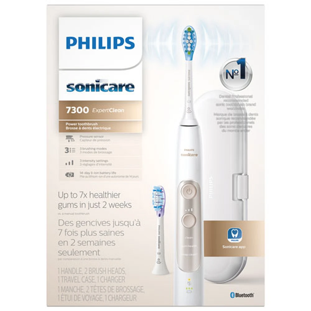Brosse à dents électrique SoniCare ExpertClean de Philips (HX9610/16) - Blanc