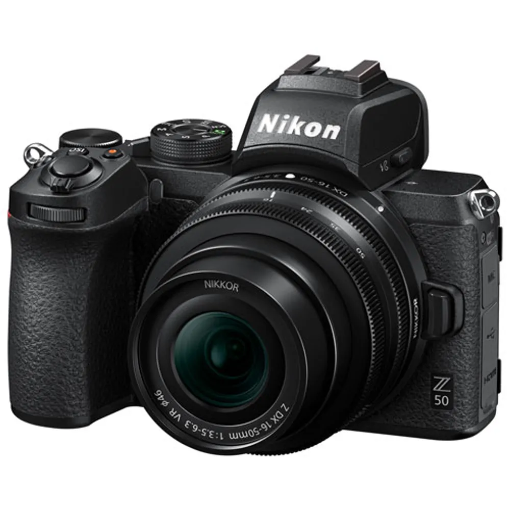 Appareil photo sans miroir Z 50 de Nikon avec objectif VR Z DX NIKKOR 16-50 mm