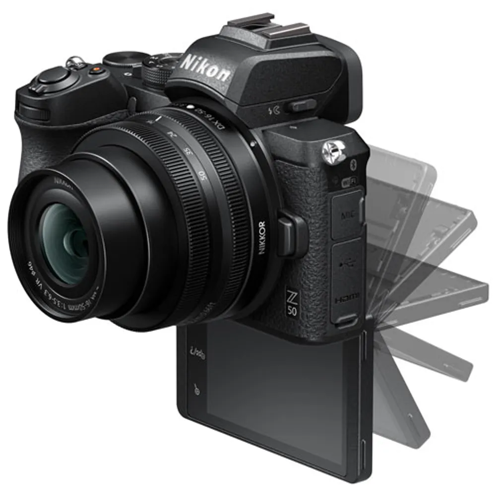 Appareil photo sans miroir Z 50 de Nikon avec objectif VR Z DX NIKKOR 16-50 mm