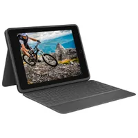 Logitech Rugged Folio Keyboard Case for iPad (9th/8th/7th Gen) - Black