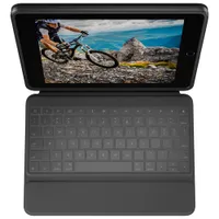 Logitech Rugged Folio Keyboard Case for iPad (9th/8th/7th Gen) - Black