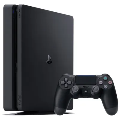 Refurbished (Excellent) - Sony PlayStation 4 Slim 500GB Gaming Console, Black, CUH-2115A,
