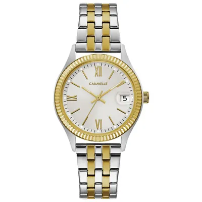 Caravelle 32mm Women's Casual Watch - Silver/Gold