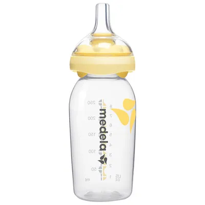 Medela Calma Solitaire Nipple with 5 oz. Baby Bottle - Clear