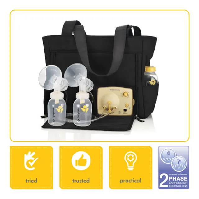 Medela Swing Maxi Double USB-C Rechargeable Electric Breast Pump with Carry  Bag