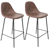 Julia Contemporary Tall Height Barstool - Set of 2