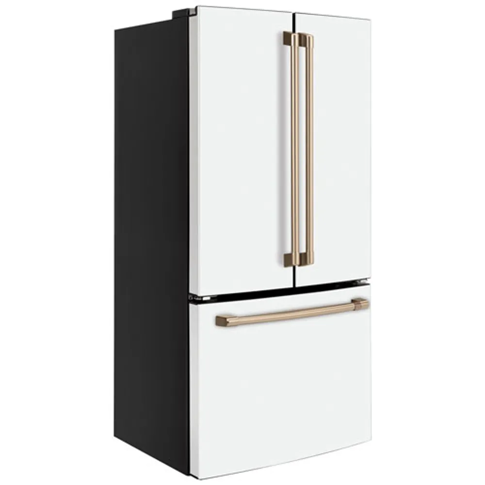 Café 33" 18.6 Cu. Ft. French Door Refrigerator with Water Dispenser (CWE19SP4NW2) - Matte White