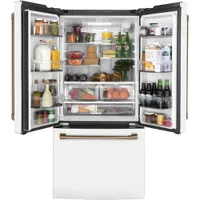 Café 33" 18.6 Cu. Ft. French Door Refrigerator with Water Dispenser (CWE19SP4NW2) - Matte White
