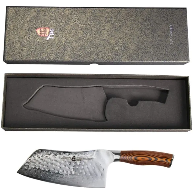 Tuo Cutlery German Steel 5 inch Utility Knife with Pakkawood Handle with Case - Fiery Series