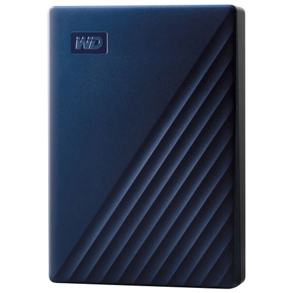 Disque dur portatif USB 3.0 My Passport de 5 To de WD pour Mac (WDBA2F0050BBL-WESN) - Bleu