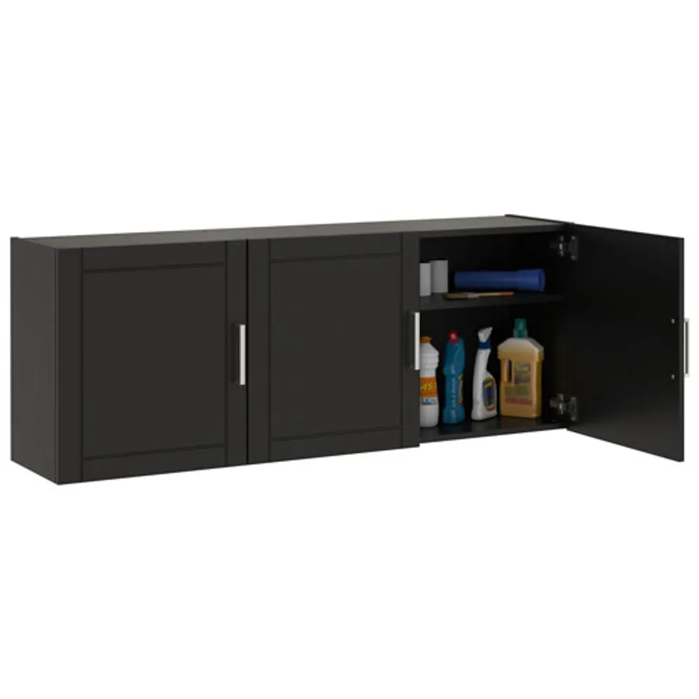 Callahan 20" 3-Shelf Wall Cabinet - Black