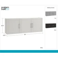 Callahan 20" 3-Shelf Wall Cabinet - Black