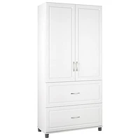 Kendall 74" Storage Cabinet - White