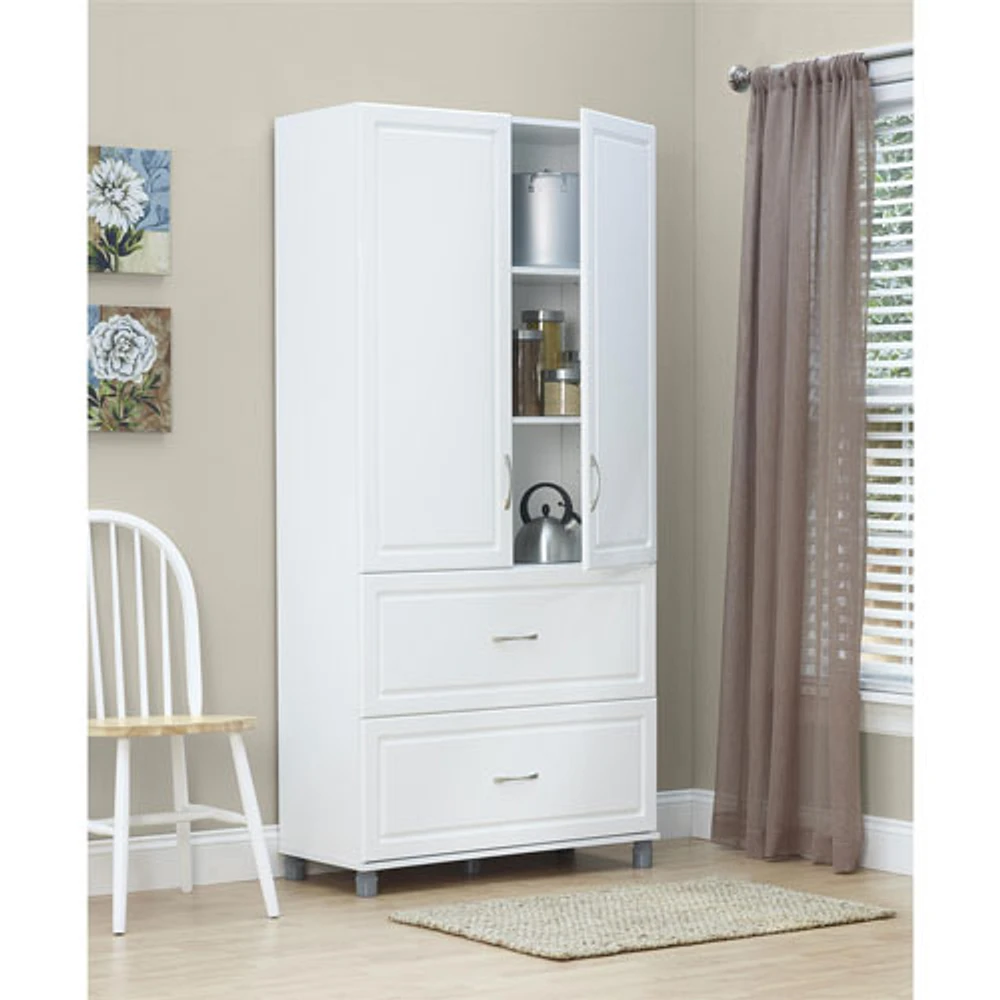 Kendall 74" Storage Cabinet - White