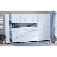 Kendall 74" Storage Cabinet - White