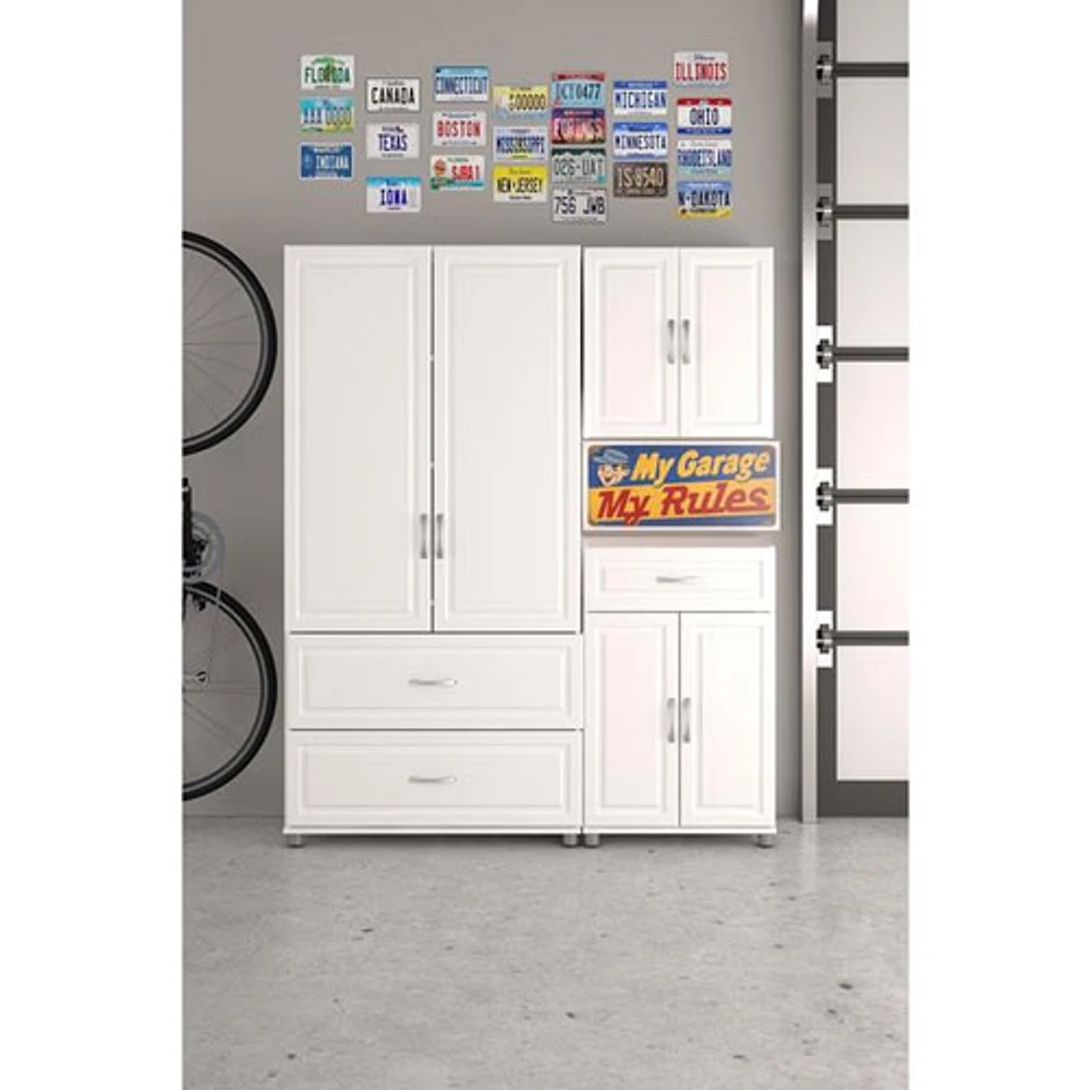 Kendall 74" Storage Cabinet - White