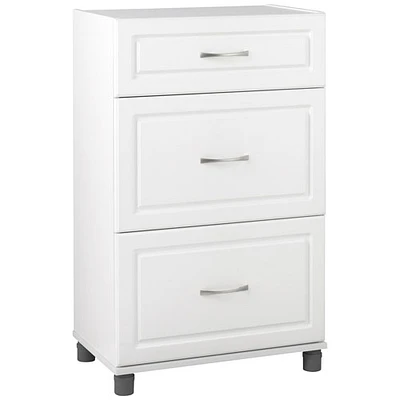 Armoire de rangement de 38 po Kendall - Blanc