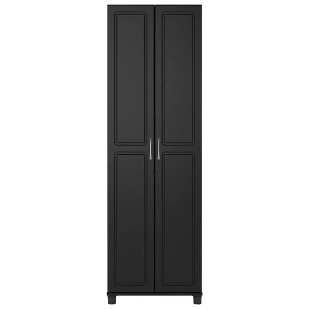 Kendall 75" 5-Shelf Cabinet - Black