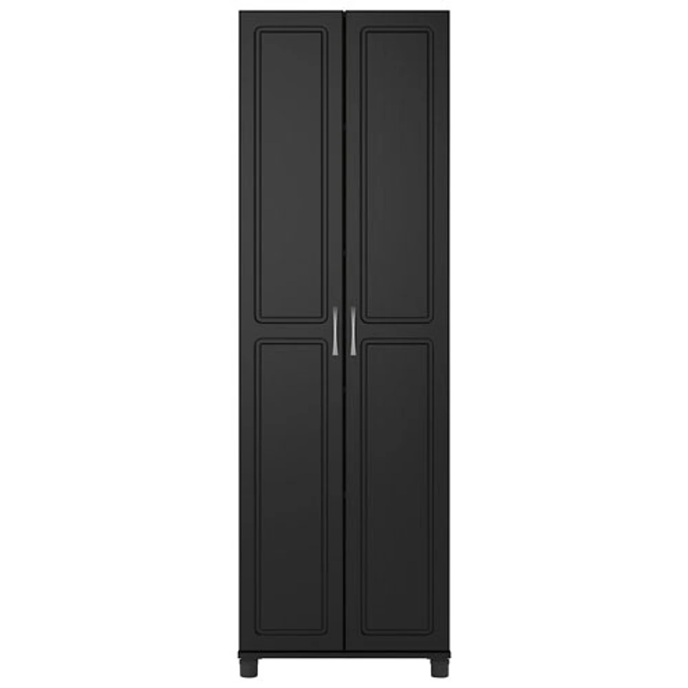 Kendall 75" 5-Shelf Cabinet - Black