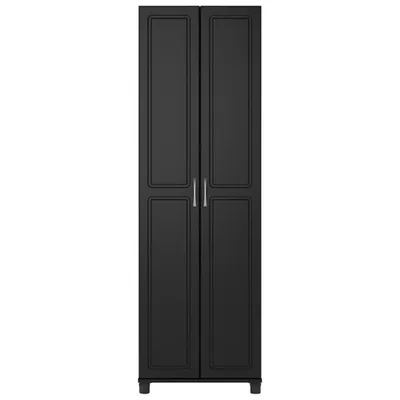 Kendall 75" 5-Shelf Cabinet - Black