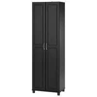 Kendall 75" 5-Shelf Cabinet - Black