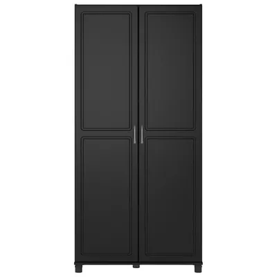 Kendall 74" 5-Shelf Cabinet - Black