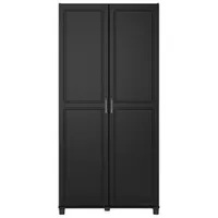 Kendall 74" 5-Shelf Cabinet - Black