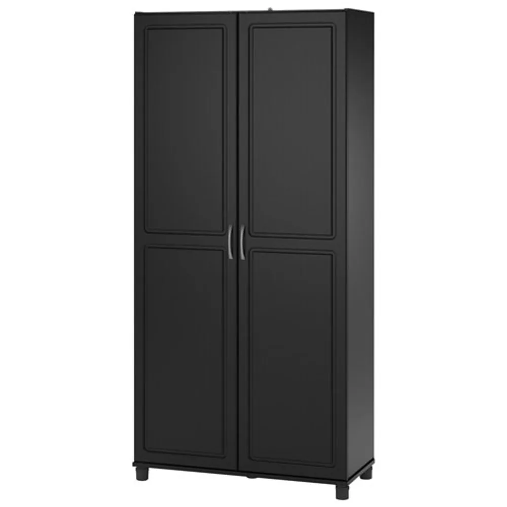 Kendall 74" 5-Shelf Cabinet - Black