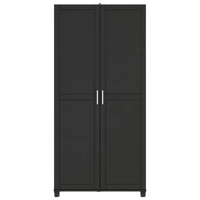 Callahan 74" 5-Shelf Cabinet - Black